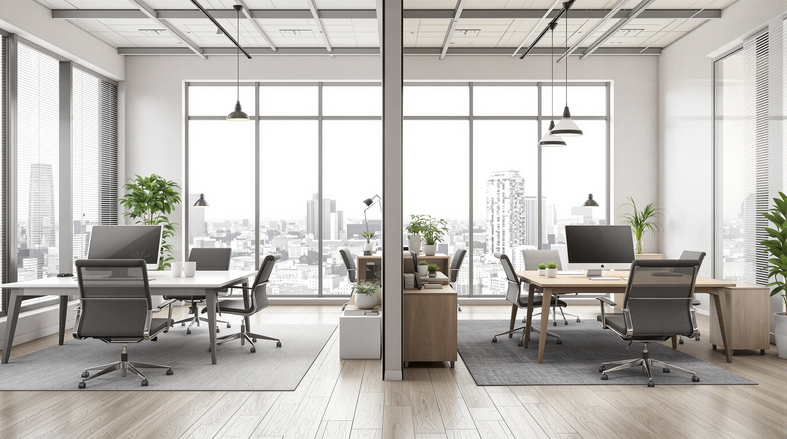 Plans et esquisses d'architecture intérieure